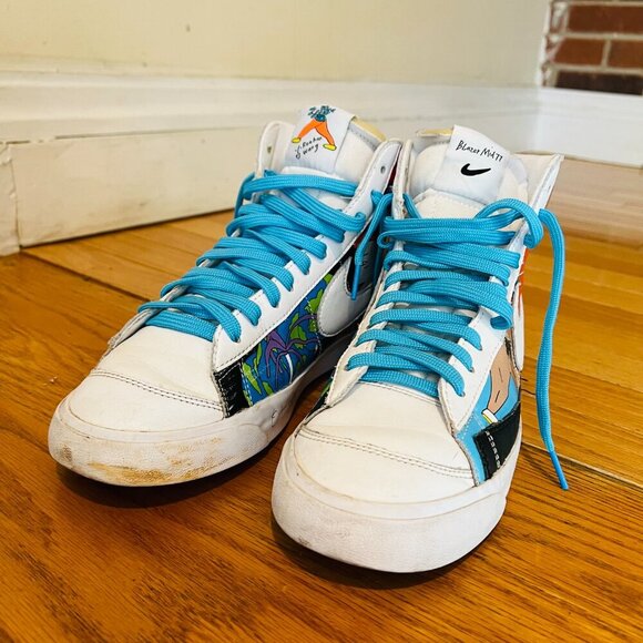 Size 9.5 - Nike Blazer Mid 77 Flyleather x Ruohan Wang - Picture 6 of 16